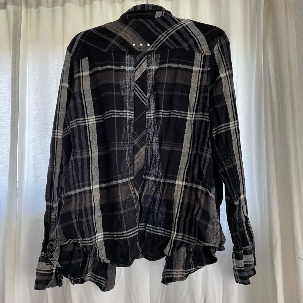 Free People Plaid Top